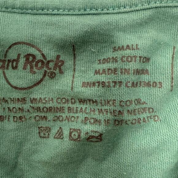 Hard rock Size XS 100% Cotton Vintage Women’s Fitted Baby Tee - Picture 5 of 5